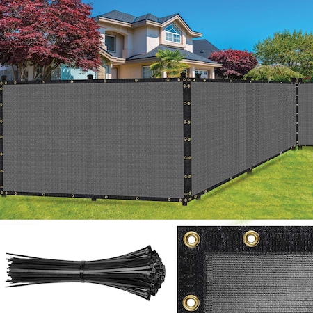 Sealtech Ultra Heavy Duty 200 GSM Privacy Fence Grey6X10 NonRecycled Polyethylene Cable Zip Ties ST-201-6X10